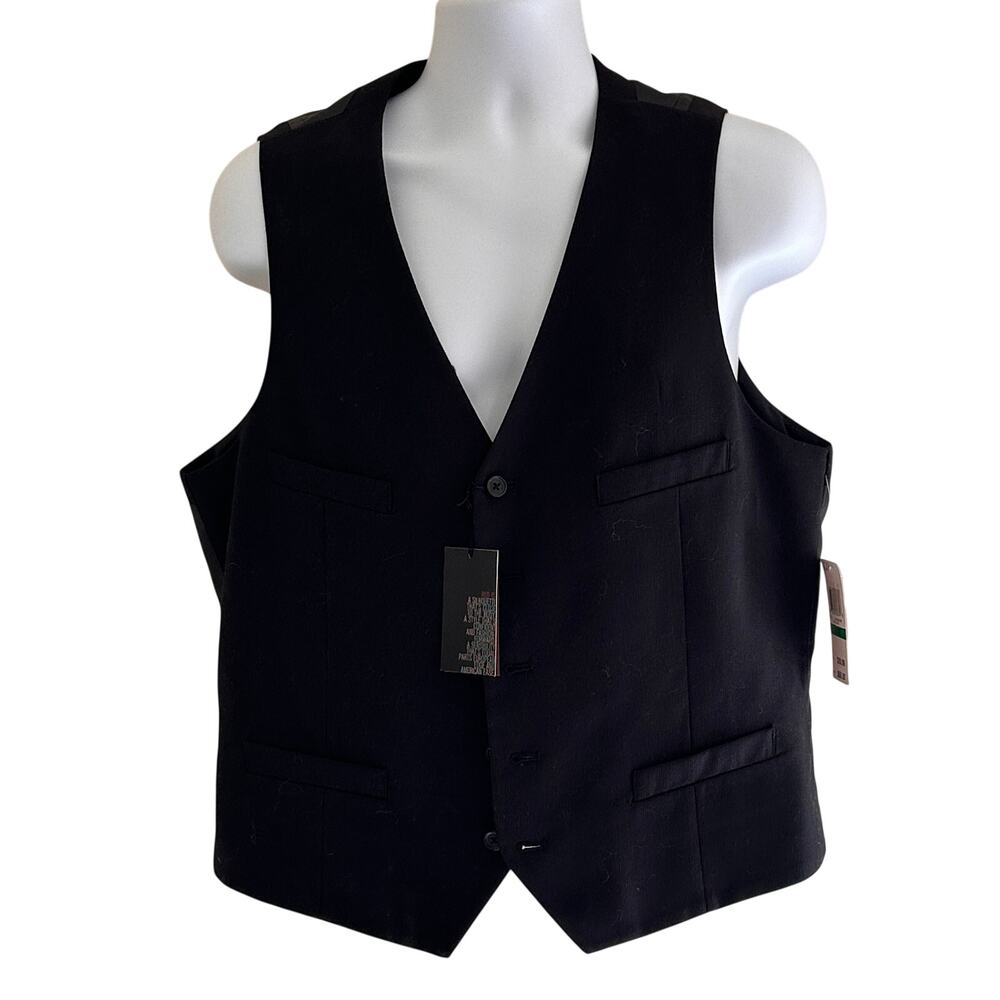 Alfani Slim Fit Black Large Men's Vest